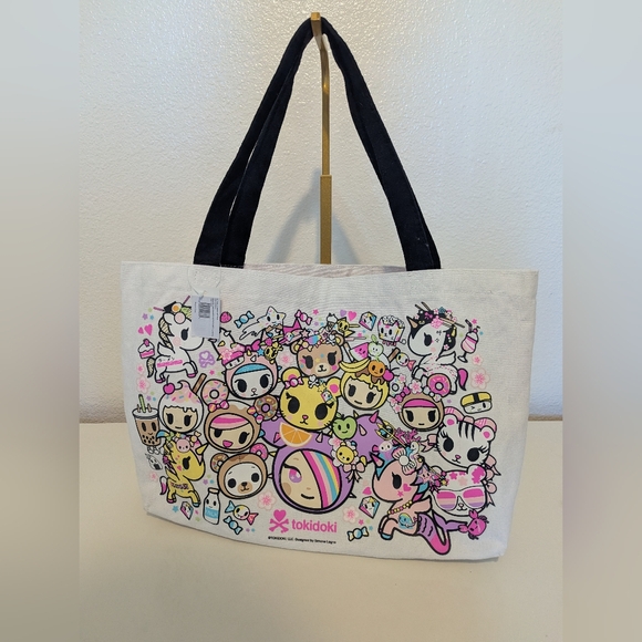 SDCC 2018 Tokidoki Canvas Tote Bag Kimono Party NEW With Tag - Picture 1 of 4